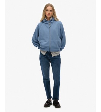 Superdry Felpa con cappuccio Studios Relaxed blu