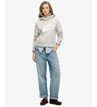 Superdry Super Athletics grey hoodie