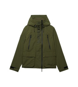 Superdry Veste à capuche Ultimate Windbreaker verte