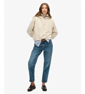 Superdry Venue Metallic beige hoodie