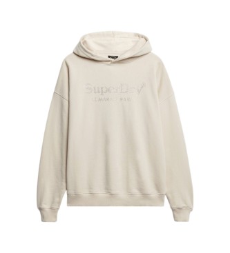 Superdry Venue Metallic beige hoodie