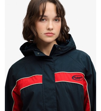 Superdry Vintage Hooded Wind Jacke mit Kapuze, marineblau