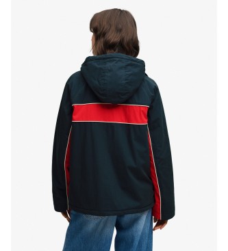Superdry Vintage Hooded Wind Jacke mit Kapuze, marineblau