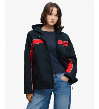 Superdry Vintage Hooded Wind Jacke mit Kapuze, marineblau