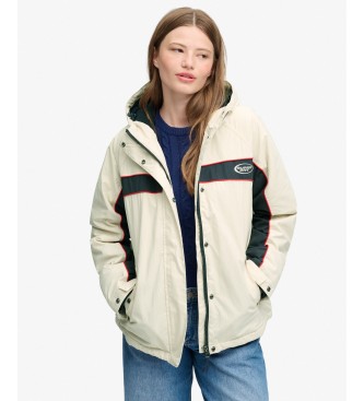Superdry Vintage Hooded Wind Jacke mit Kapuze, beige