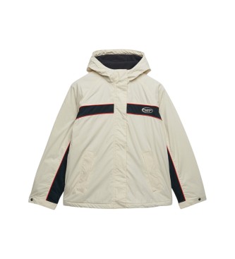Superdry Vintage Hooded Wind Jacke mit Kapuze, beige