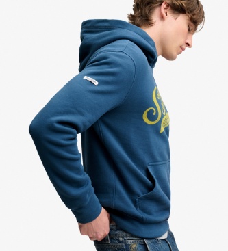 Superdry Navy Blue Vintage Script Hoodie