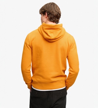 Superdry Sudadera con capucha Vintage Script naranja