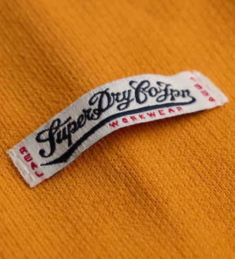 Superdry Sudadera con capucha Vintage Script naranja