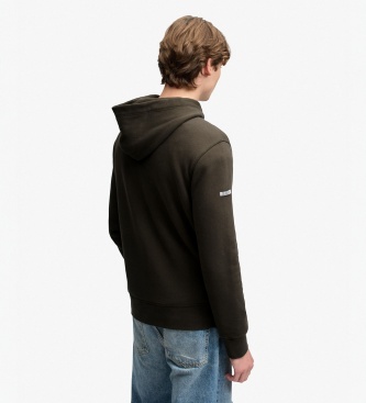 Superdry Sweat à capuche Vintage Script noir