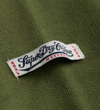 Superdry Vintage Script hoodie groen