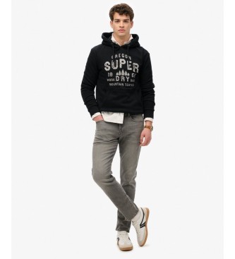 Superdry Work Shop Black Hoodie
