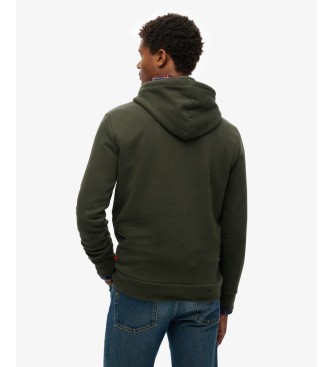 Superdry Felpa con cappuccio Work Shop verde