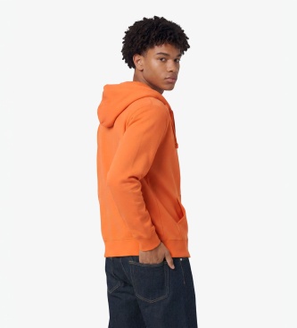 Superdry Sudadera con capucha y cremallera Essential Logo naranja