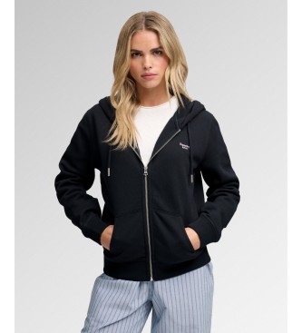 Superdry Navy Signature zip-up hoodie