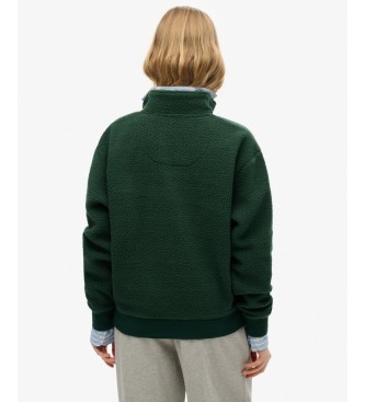 Superdry Polar com meio fecho Country Club Half verde