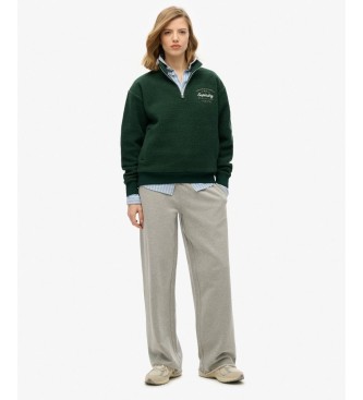 Superdry Polar com meio fecho Country Club Half verde