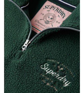 Superdry Polar com meio fecho Country Club Half verde