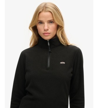 Superdry Polar Half black half-zip sweatshirt