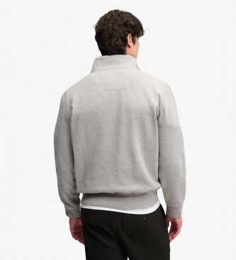 Superdry Sudadera con media cremallera Vintage Athletic Half gris