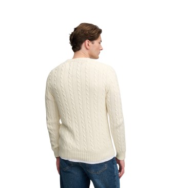 Superdry Jersey Coton Torsadé beige