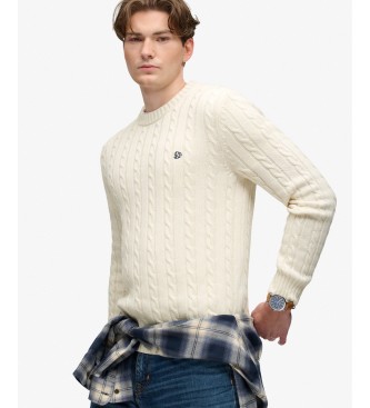 Superdry Jersey Coton Torsadé beige