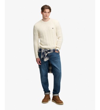 Superdry Jersey Coton Torsadé beige