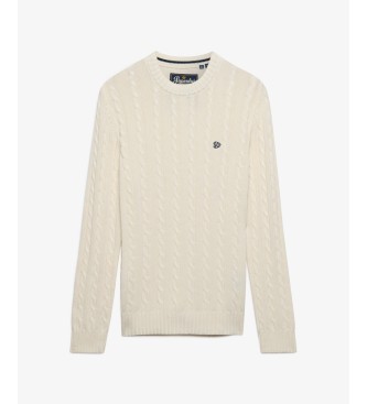 Superdry Jersey Coton Torsadé beige