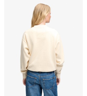 Superdry Beige Crest Loose Sweatshirt