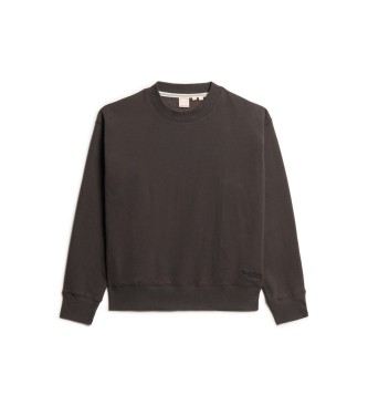Superdry Essential Logo black sweatshirt