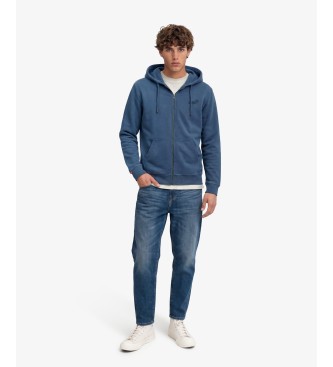 Superdry Essential Logo Zip Sweatshirt, blau