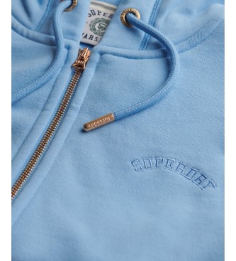 Superdry Sudadera Essential Logo Ziphood HB blauw