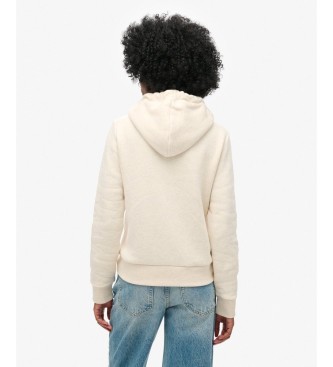 Superdry Bluza Luxe Metallic w kolorze z?amanej bieli
