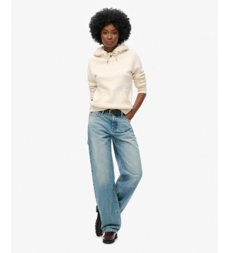 Superdry Bluza Luxe Metallic w kolorze z?amanej bieli