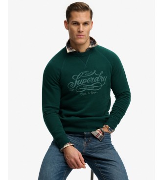 Superdry Sudadera Merchant Vintage verde