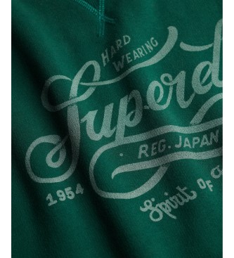 Superdry Sudadera Merchant Vintage verde