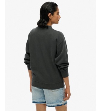Superdry Black Psych Surf Loose sweatshirt