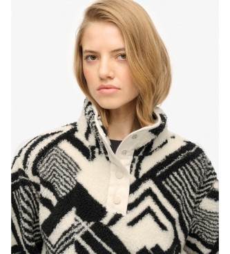 Superdry Off-white Super Soft Half sweatshirt