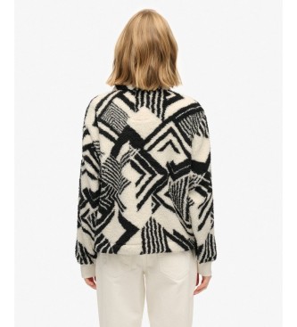 Superdry Off-white Super Soft Half sweatshirt