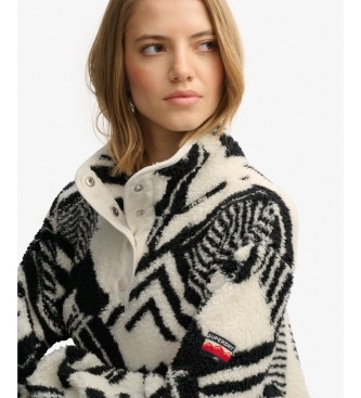 Superdry Off-white Super Soft Half sweatshirt