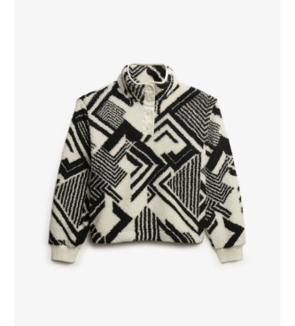 Superdry Off-white Super Soft Half sweatshirt