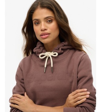 Superdry Braunes Tonal Core Kapuzenpullover