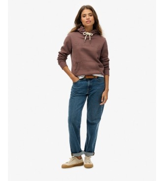 Superdry Braunes Tonal Core Kapuzenpullover