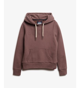 Superdry Braunes Tonal Core Kapuzenpullover