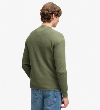 Superdry Suéter Classic Heavy Textured verde