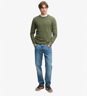 Superdry Suéter Classic Heavy Textured verde