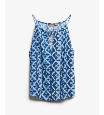 Superdry Beach top med stropper blå