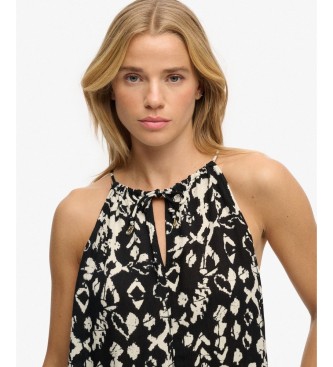 Superdry Beach black strappy top