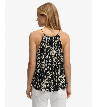 Superdry Beach black strappy top