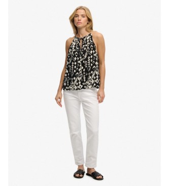 Superdry Beach black strappy top